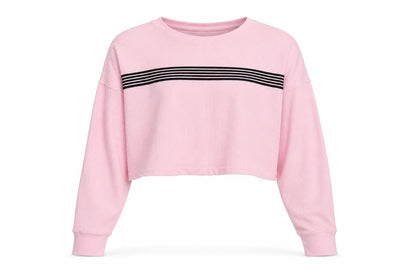 Forever 21 Womens Pink Round Neck  Cotton Pullover Jumper Size S