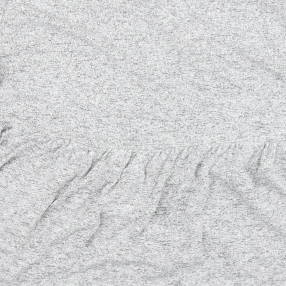 F&F Womens Grey Round Neck  Viscose Pullover Jumper Size 12