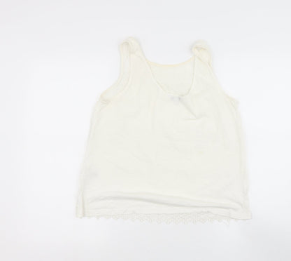 Womens UK Size 12 NEXT Beige Basic Blouse
