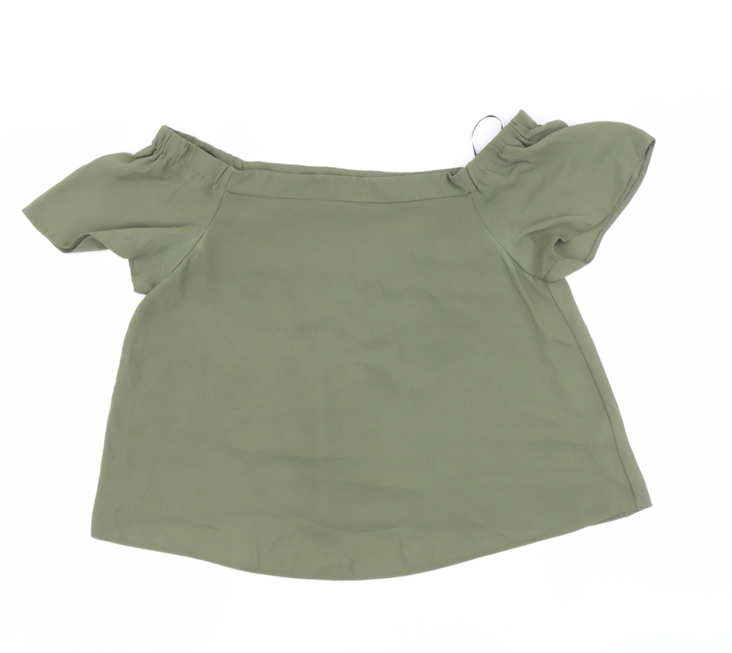 Womens UK Size 10 new look Green Basic Blouse