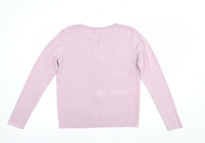 Womens UK Size L Klass Pink Pullover Jumper