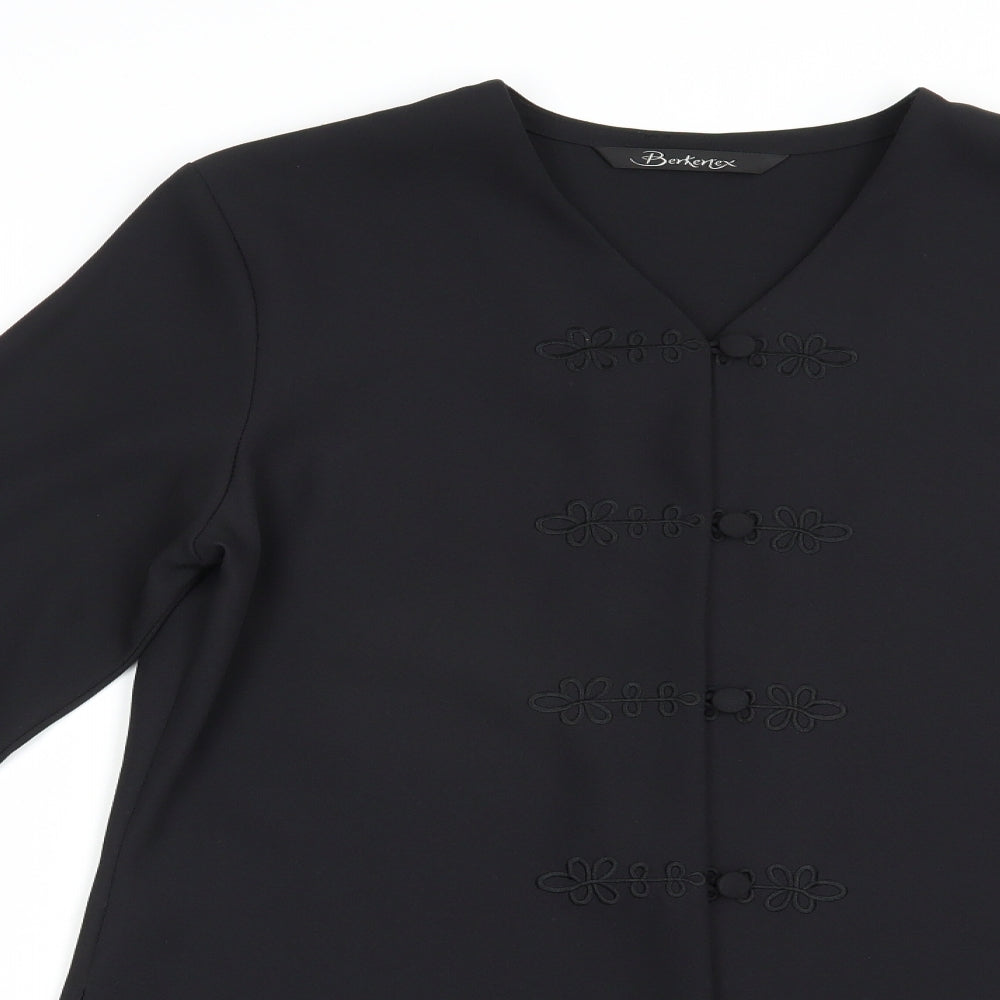 Womens UK Size 12 Berkertex Black Jacket