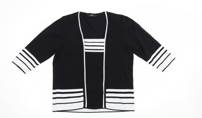 Womens UK Size M Bonmarché Black Pullover Jumper