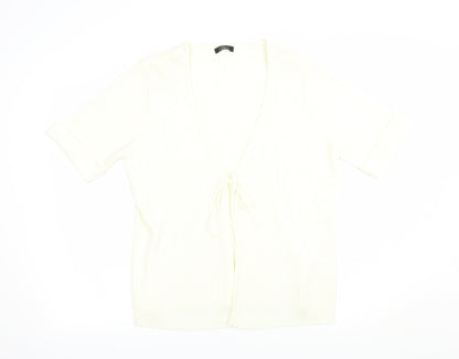 Womens UK Size L Bonmarché Ivory Cardigan Jumper