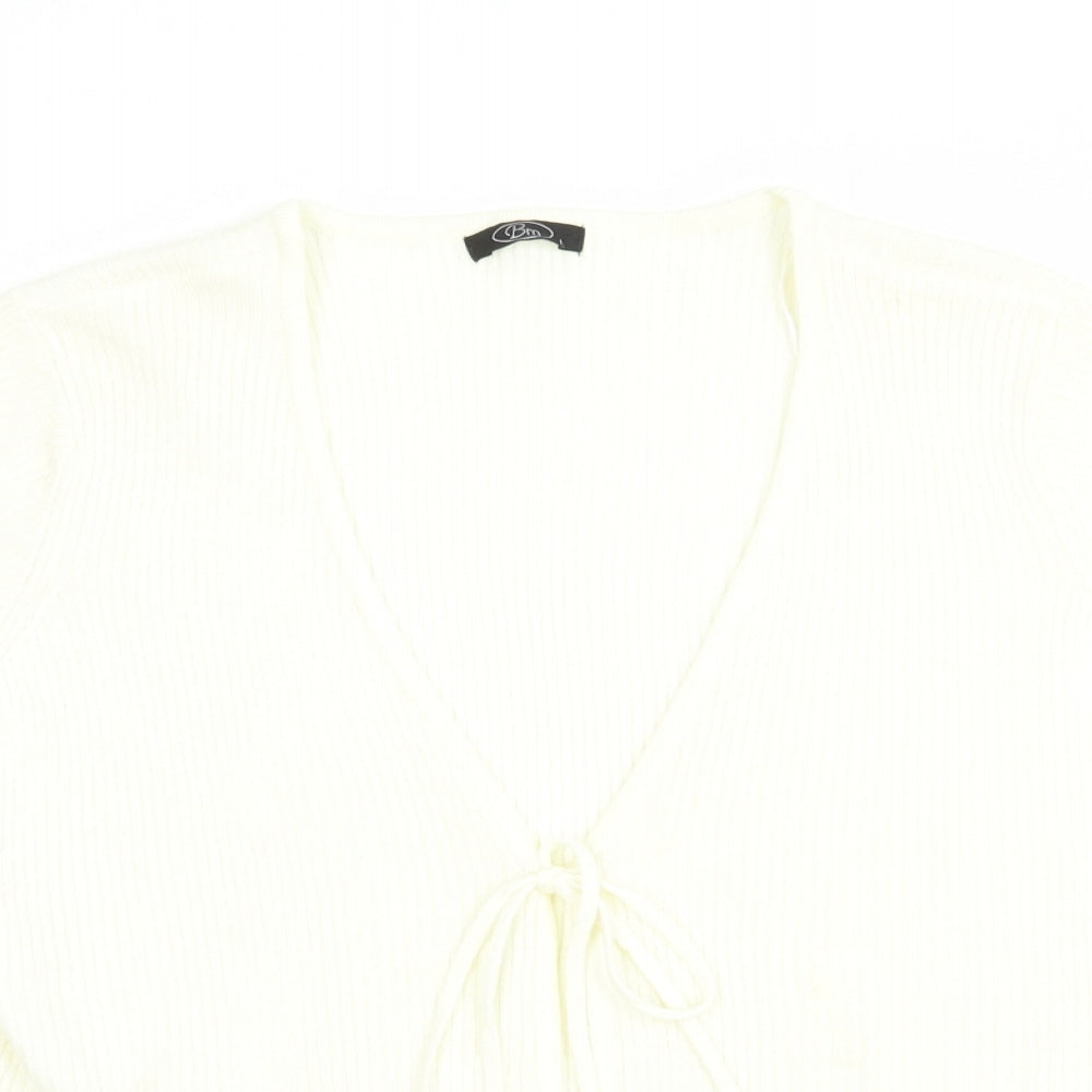 Womens UK Size L Bonmarché Ivory Cardigan Jumper