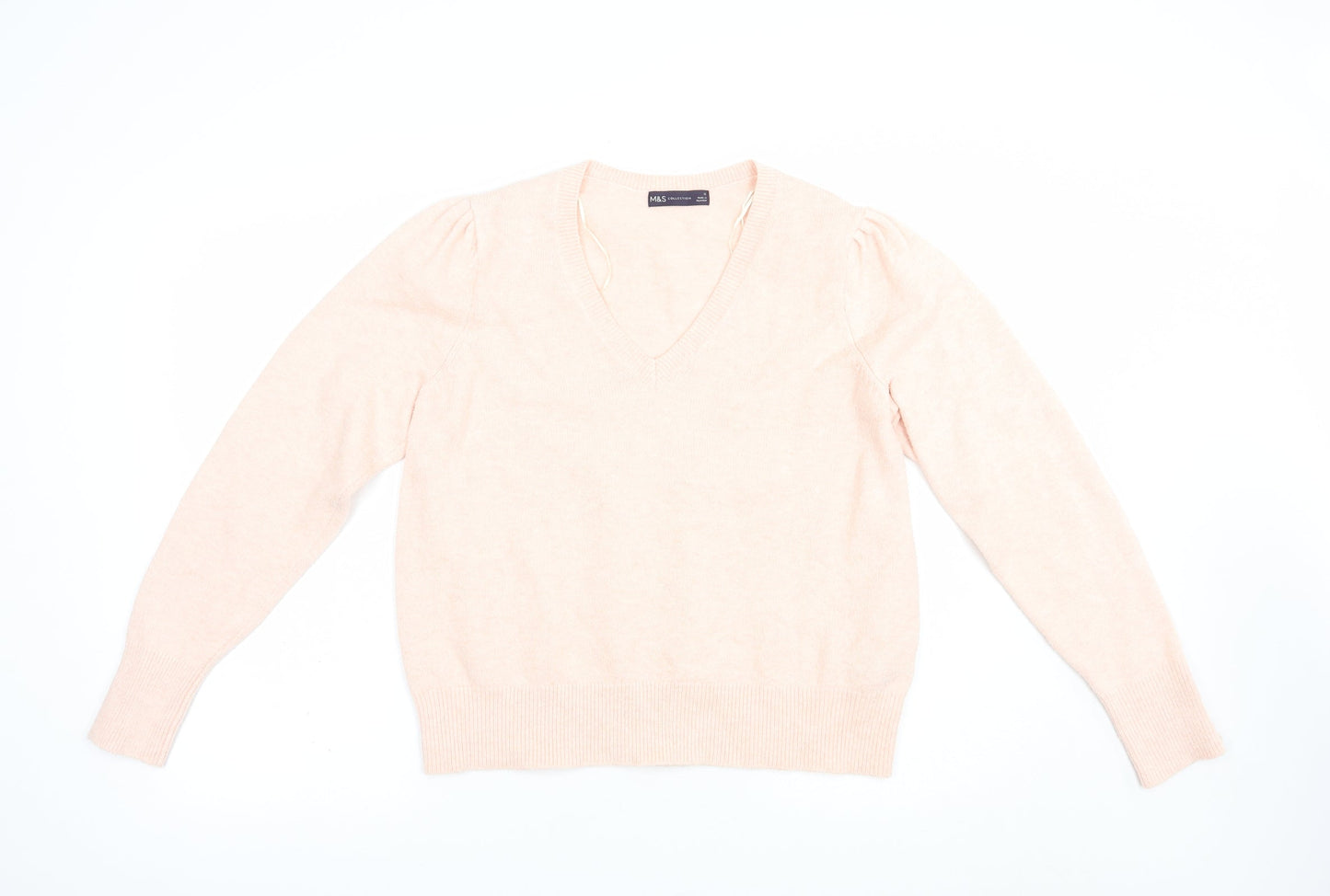 Womens UK Size 12 Marks and Spencer Pink Pullover Jumper