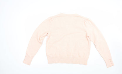 Womens UK Size 12 Marks and Spencer Pink Pullover Jumper