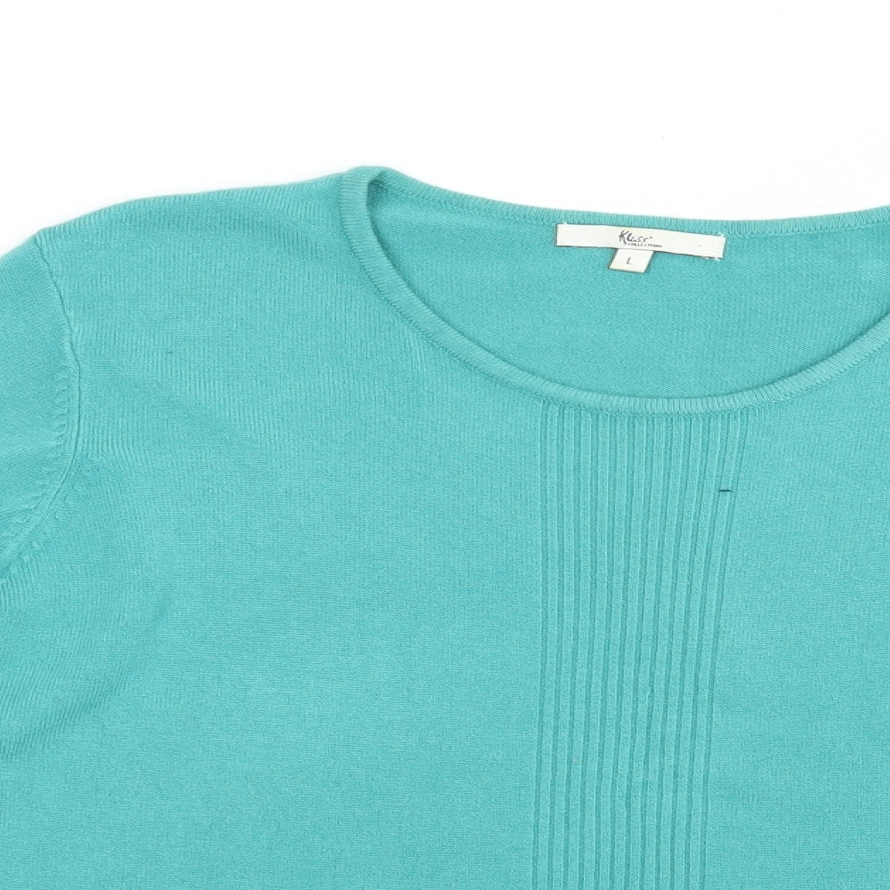 Womens UK Size L Klass Green Pullover Jumper