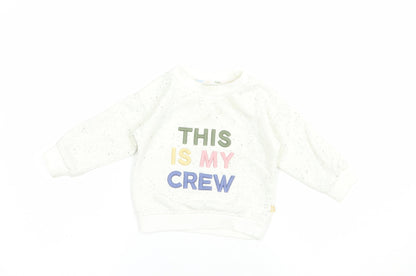 Primark Baby Ivory  Cotton Pullover Jumper Size 12-18 Months  Pullover - Mu Crew