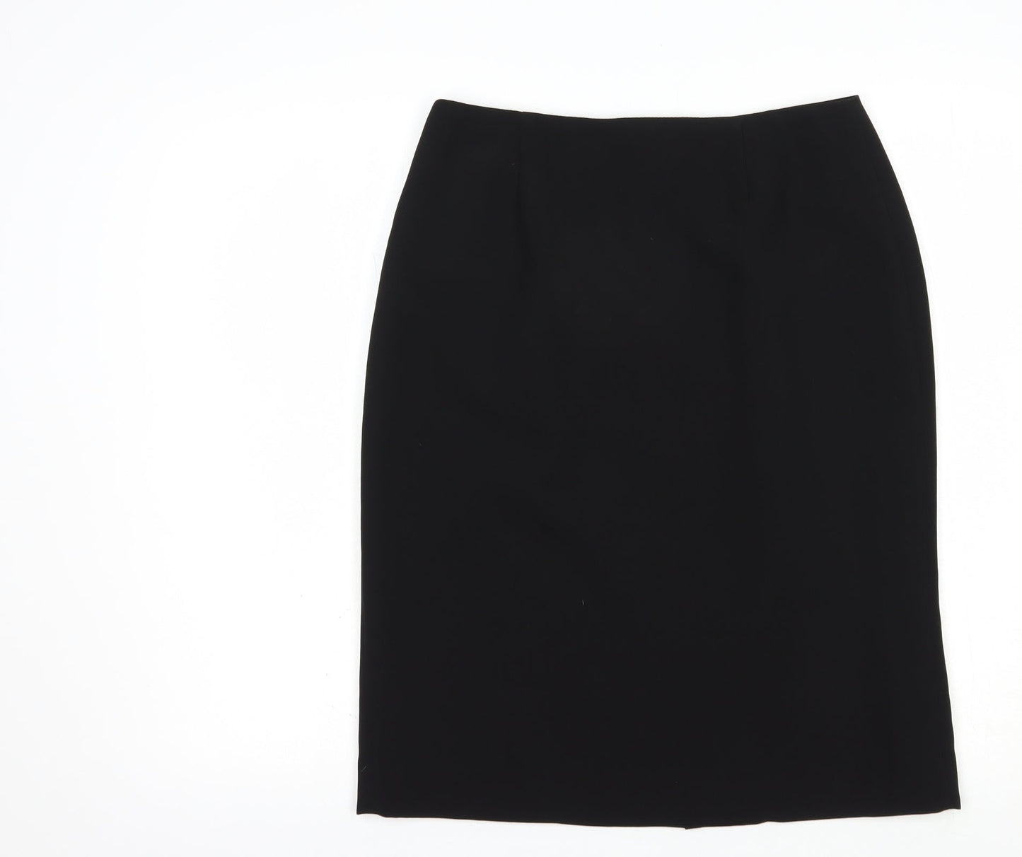 Skopes Womens Black  Polyester Straight & Pencil Skirt Size 10   Zip
