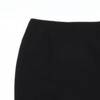 Skopes Womens Black  Polyester Straight & Pencil Skirt Size 10   Zip