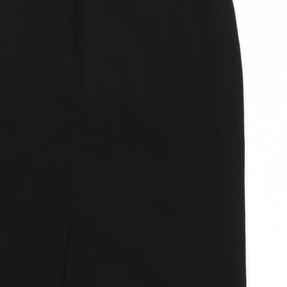 Skopes Womens Black  Polyester Straight & Pencil Skirt Size 10   Zip