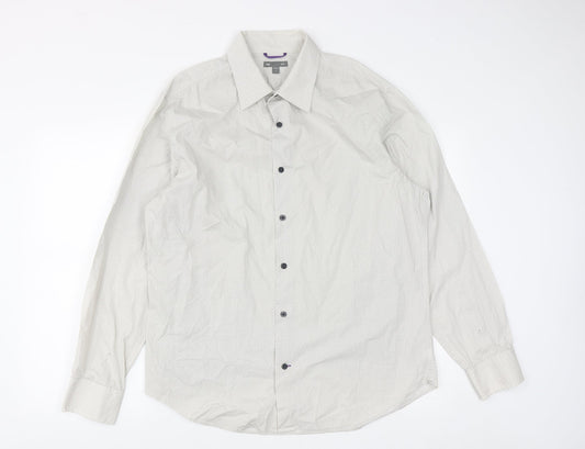 Mens UK Size L Gap Grey  Button-Up Long Sleeve Casual Shirt