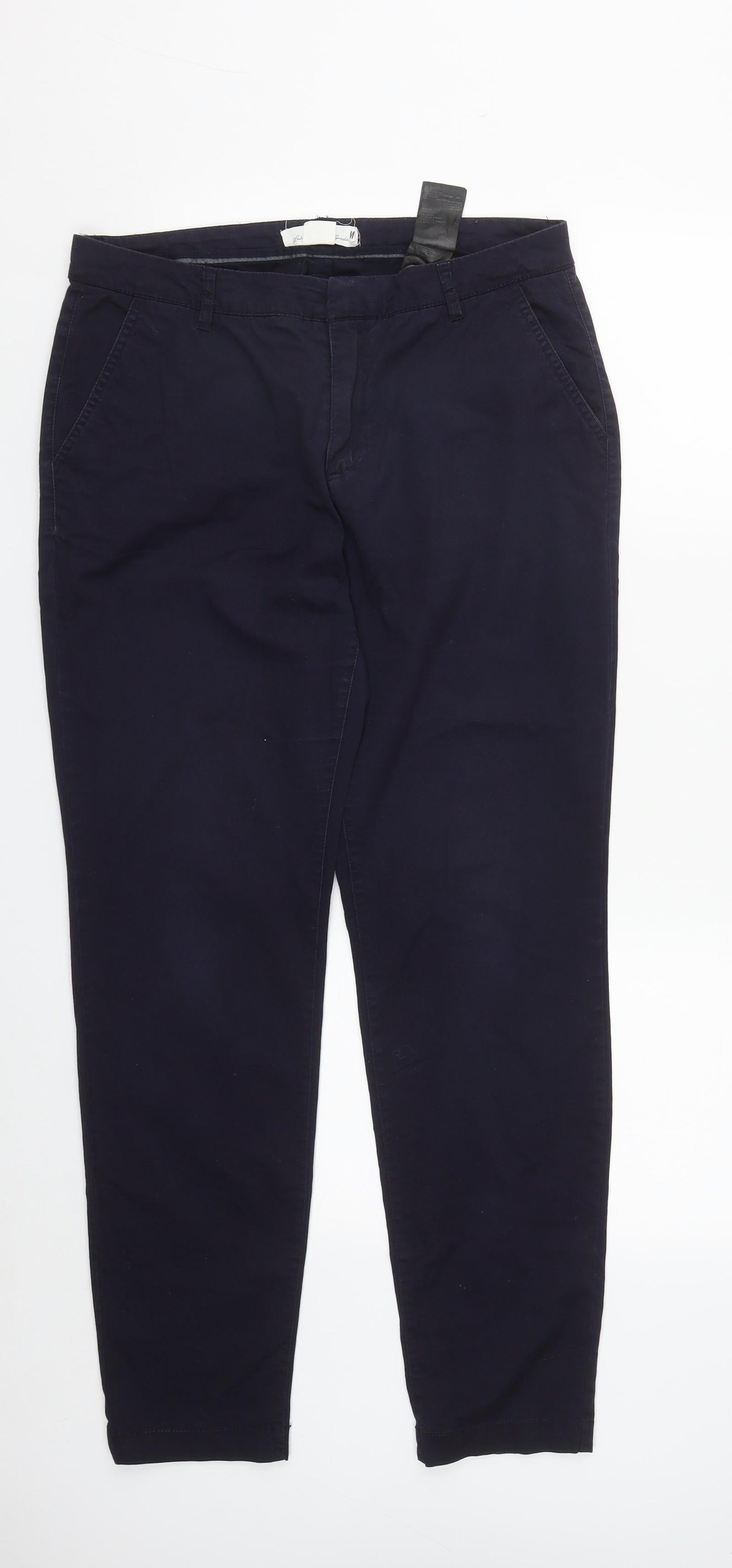Womens UK Size 10 H&M Regular Fit  Blue Trousers