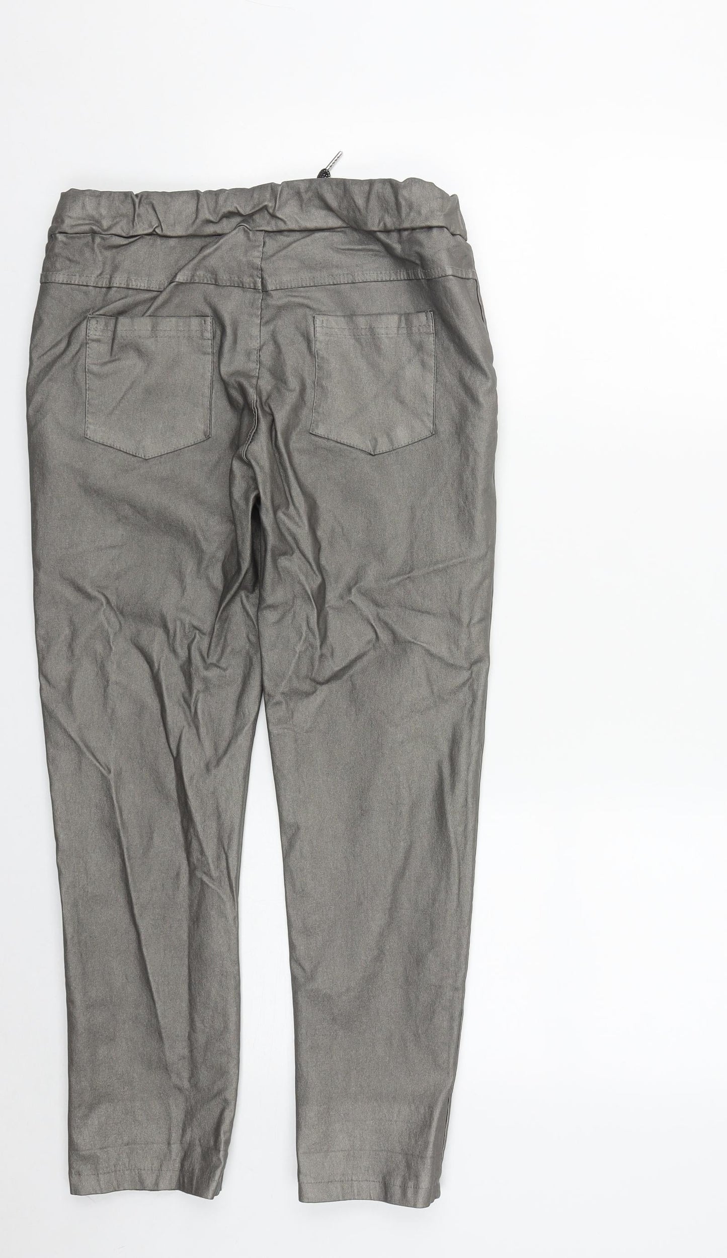 Womens UK Size 28 in Preworn Regular Fit Sweatpants Silver Trousers