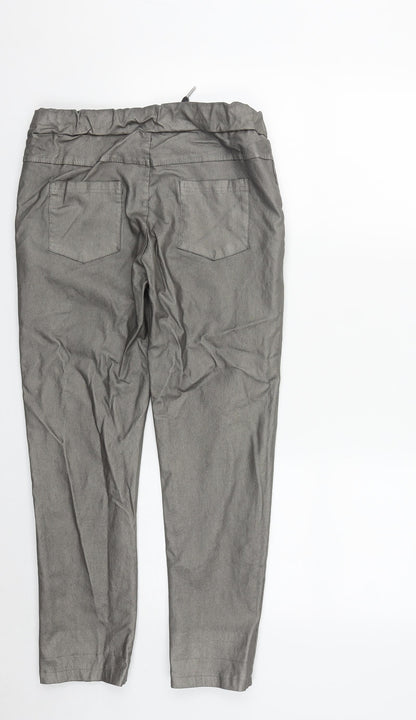 Womens UK Size 28 in Preworn Regular Fit Sweatpants Silver Trousers