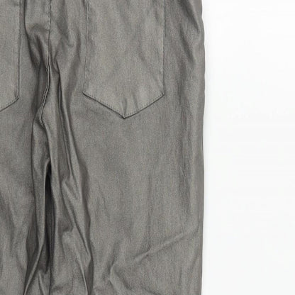 Womens UK Size 28 in Preworn Regular Fit Sweatpants Silver Trousers