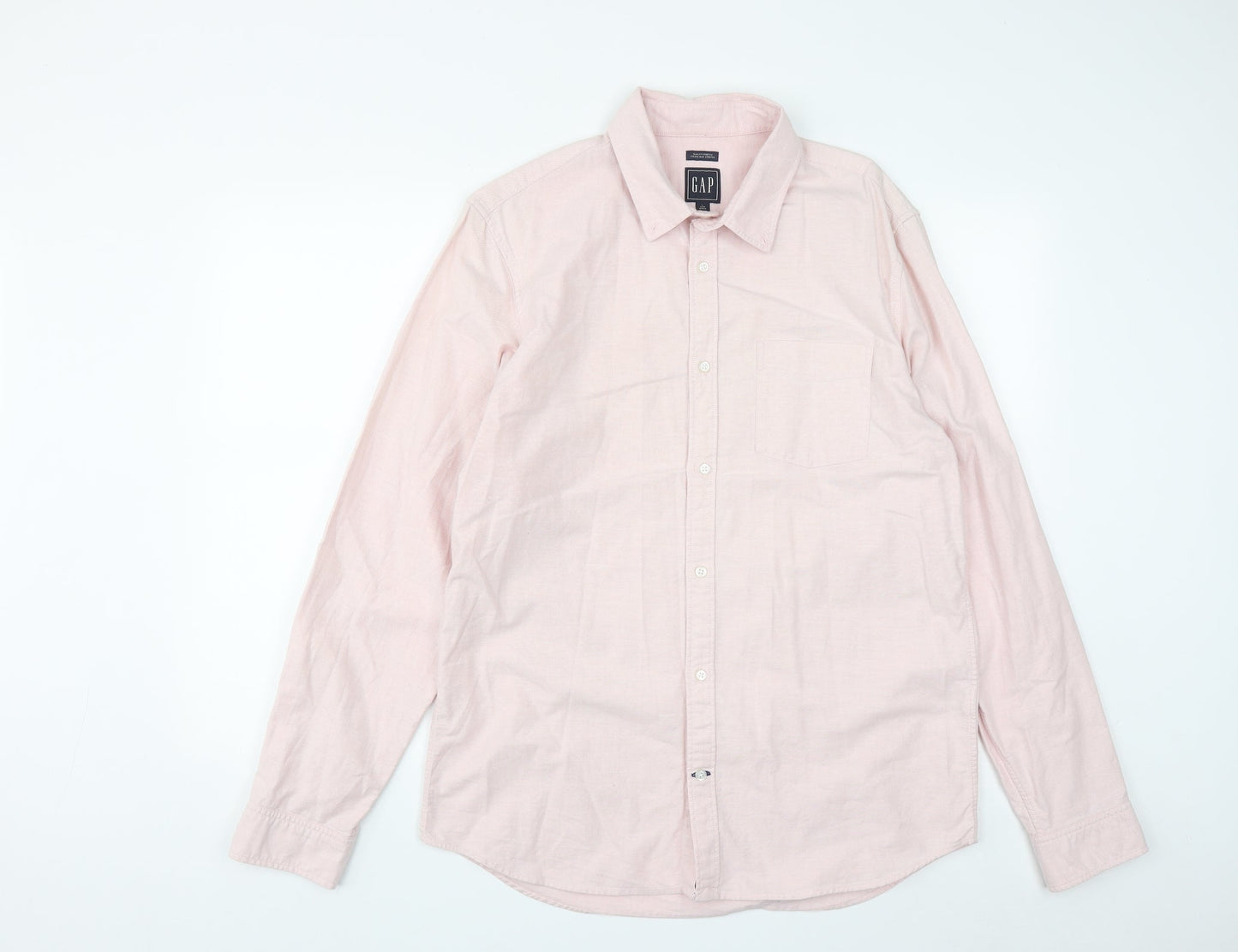 Mens UK Size L Gap Pink  Button-Up Long Sleeve Casual Shirt