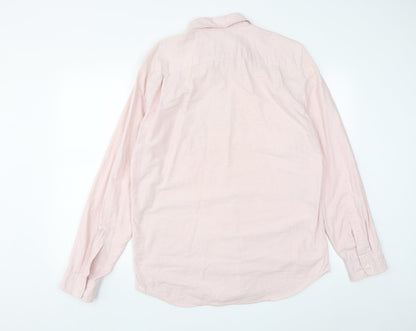 Mens UK Size L Gap Pink  Button-Up Long Sleeve Casual Shirt