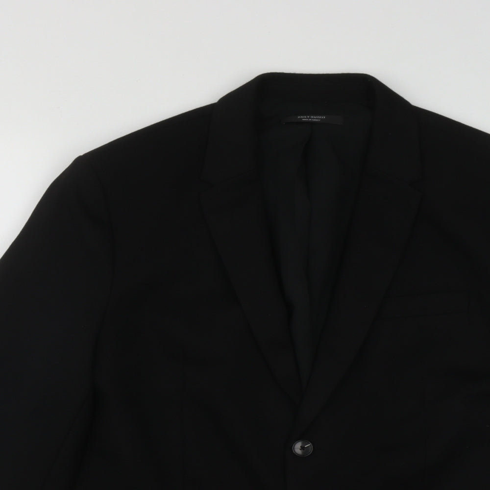 Daily Outfit Womens Black   Jacket  Size M  Button
