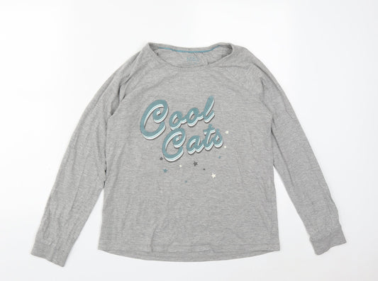 Womens UK Size M Marks and Spencer Grey Pullover Sweatshirt