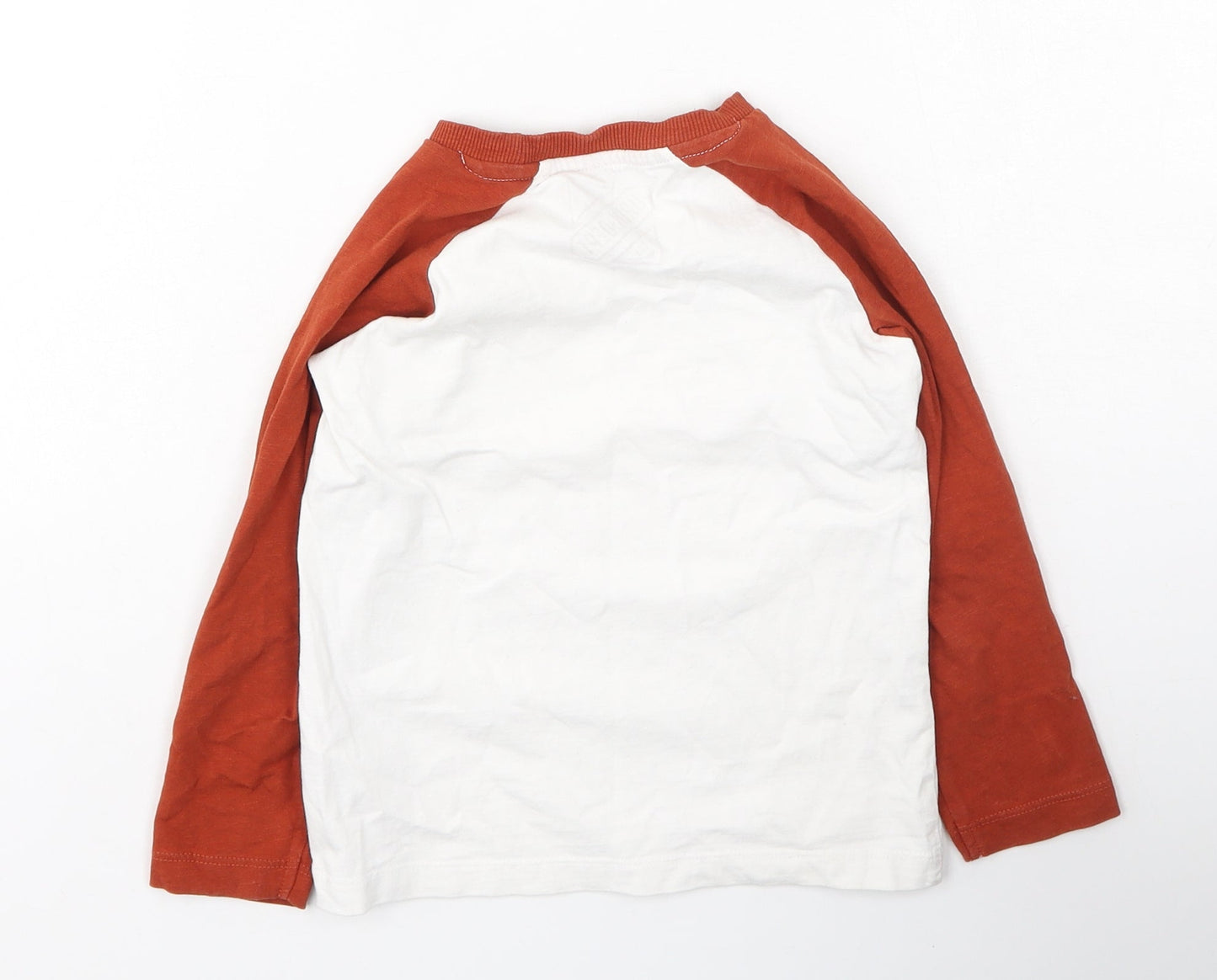 Urban Edition Boys Ivory  Cotton Basic Casual Size 4 Years Round Neck