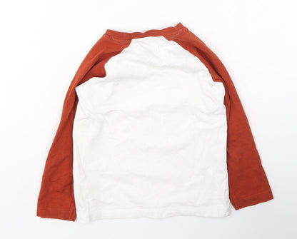 Urban Edition Boys Ivory  Cotton Basic Casual Size 4 Years Round Neck