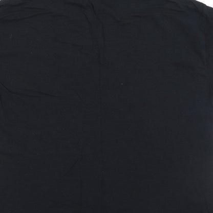 Mens UK Size L Gildan Black  T-Shirt