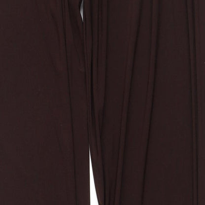 Anthony Womens Brown  Polyester Jegging Trousers Size M L29 in Regular