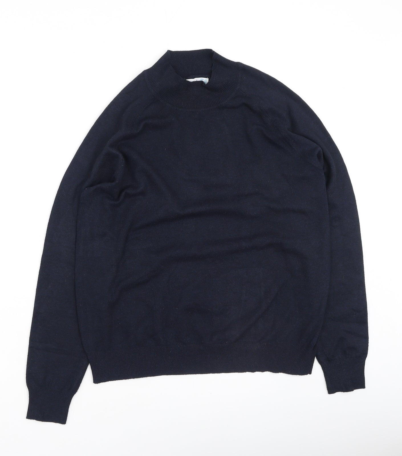 Primark Womens Blue Round Neck  Polyester Pullover Jumper Size L