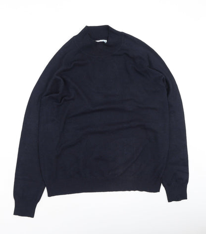 Primark Womens Blue Round Neck  Polyester Pullover Jumper Size L