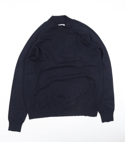 Primark Womens Blue Round Neck  Polyester Pullover Jumper Size L