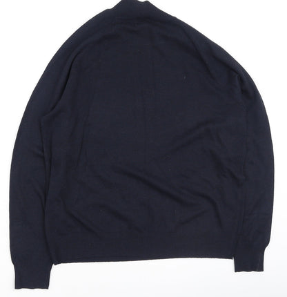 Primark Womens Blue Round Neck  Polyester Pullover Jumper Size L