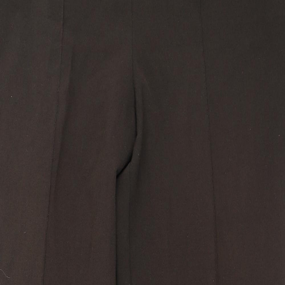 Autonomy Womens Brown  Polyester Trousers  Size 12 L29 in Regular