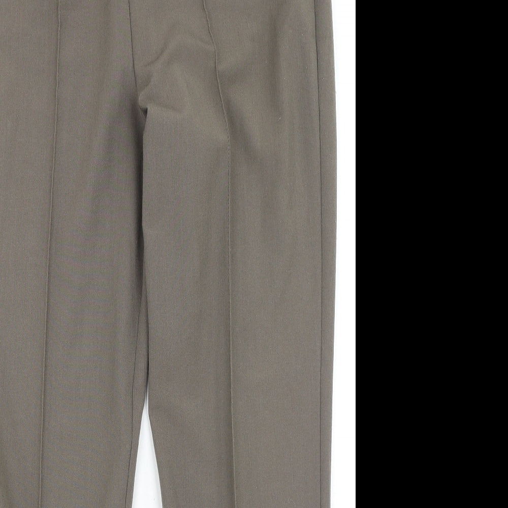Bonmarché Womens Brown  Polyester Trousers  Size 12 L29 in Regular