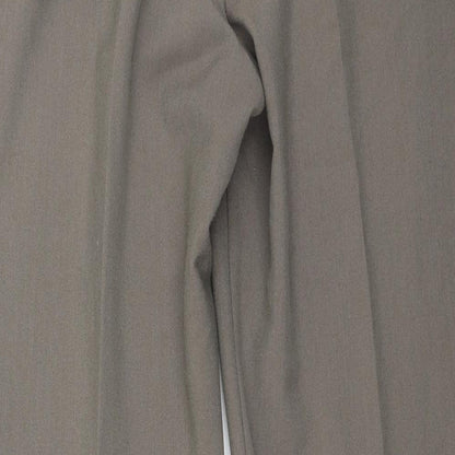 Bonmarché Womens Brown  Polyester Trousers  Size 12 L29 in Regular