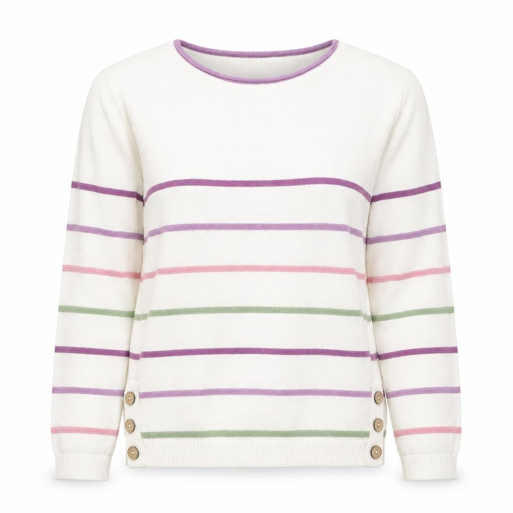 Womens UK Size S isle Multicoloured Pullover Jumper