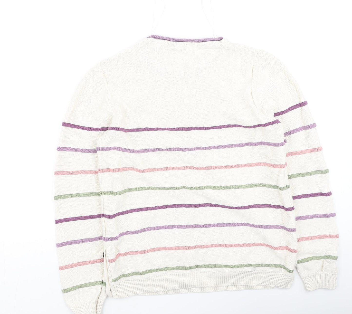 Womens UK Size S isle Multicoloured Pullover Jumper