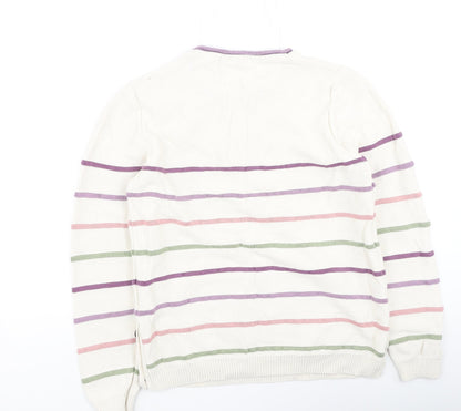 Womens UK Size S isle Multicoloured Pullover Jumper