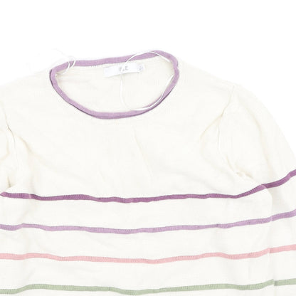 Womens UK Size S isle Multicoloured Pullover Jumper