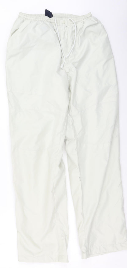 Cotton Traders Womens Beige  Polyester Trousers  Size M L32 in Regular