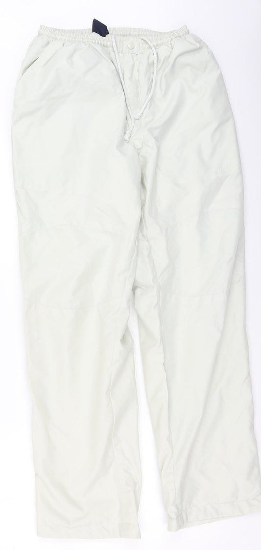 Cotton Traders Womens Beige  Polyester Trousers  Size M L32 in Regular