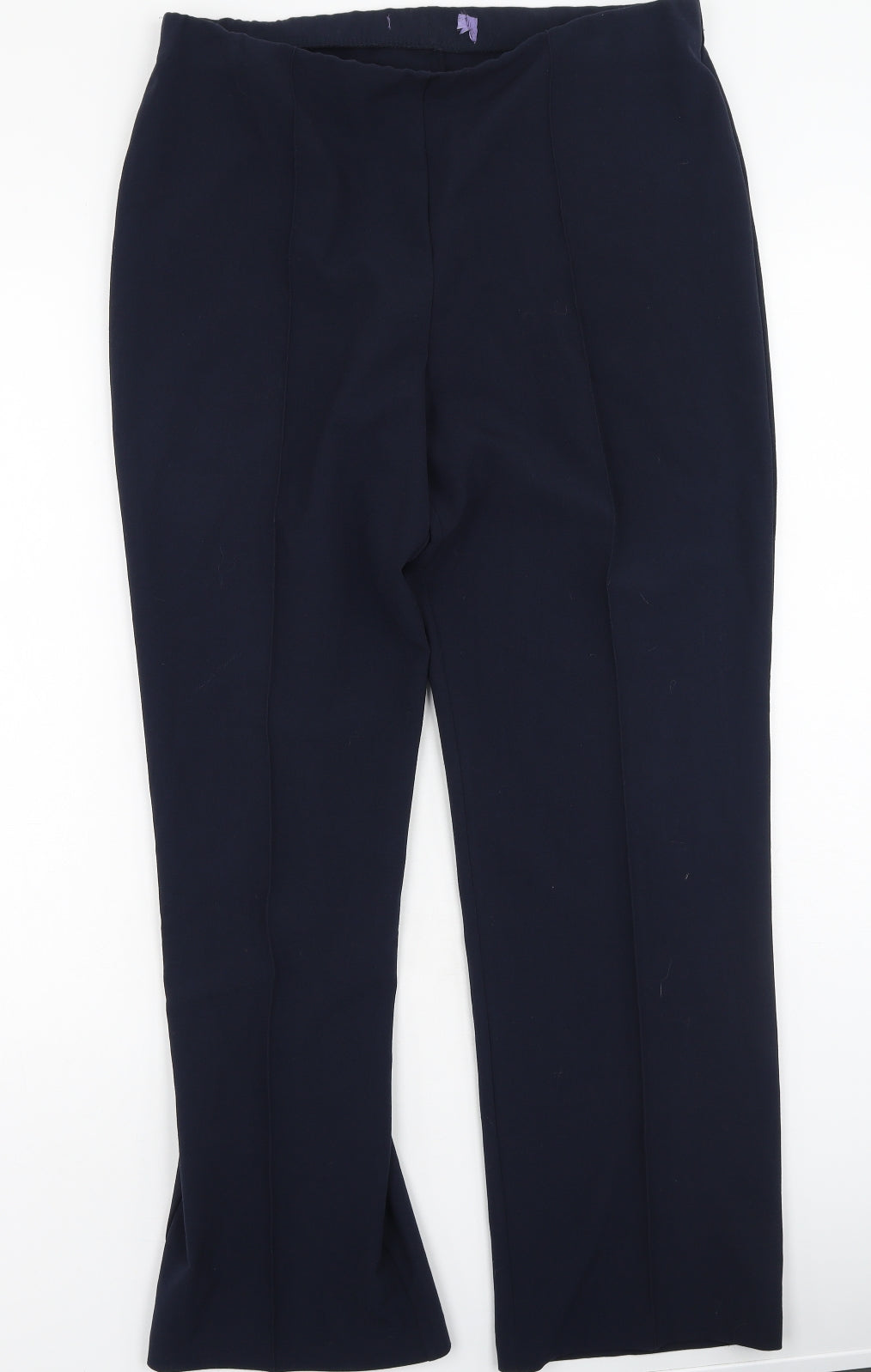 Womens UK Size 12 Preworn Regular Fit  Blue Trousers
