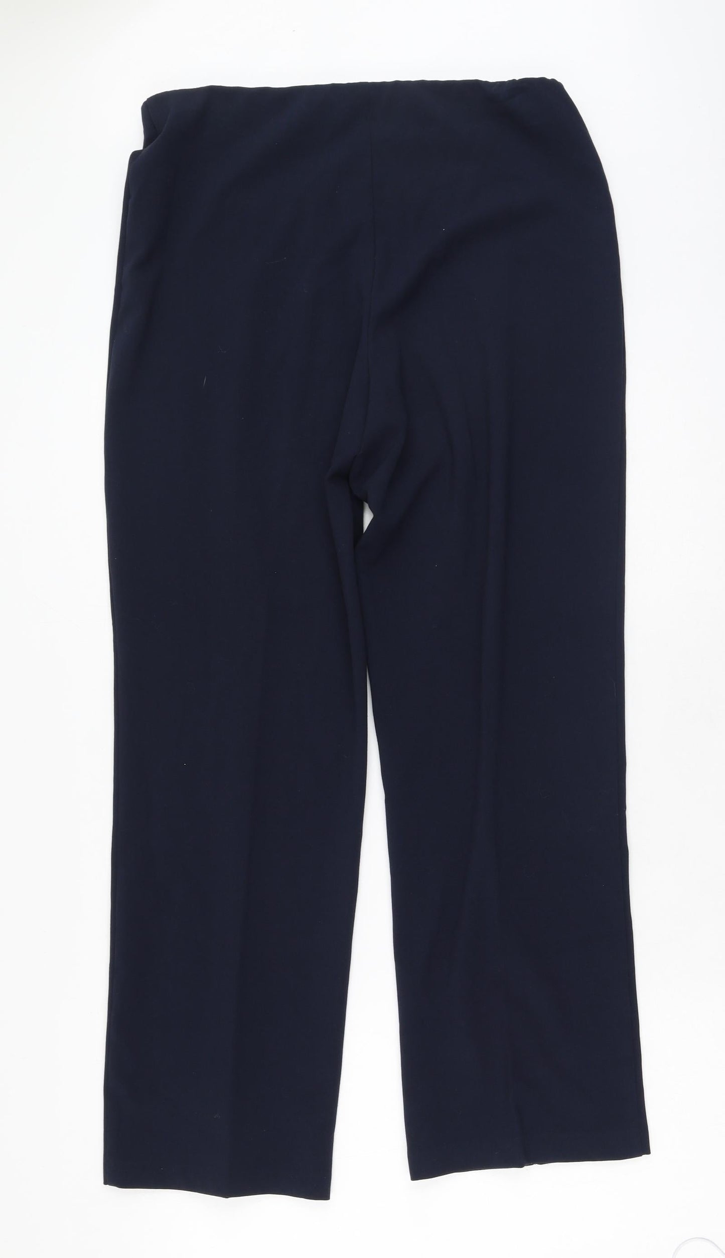Womens UK Size 12 Preworn Regular Fit  Blue Trousers