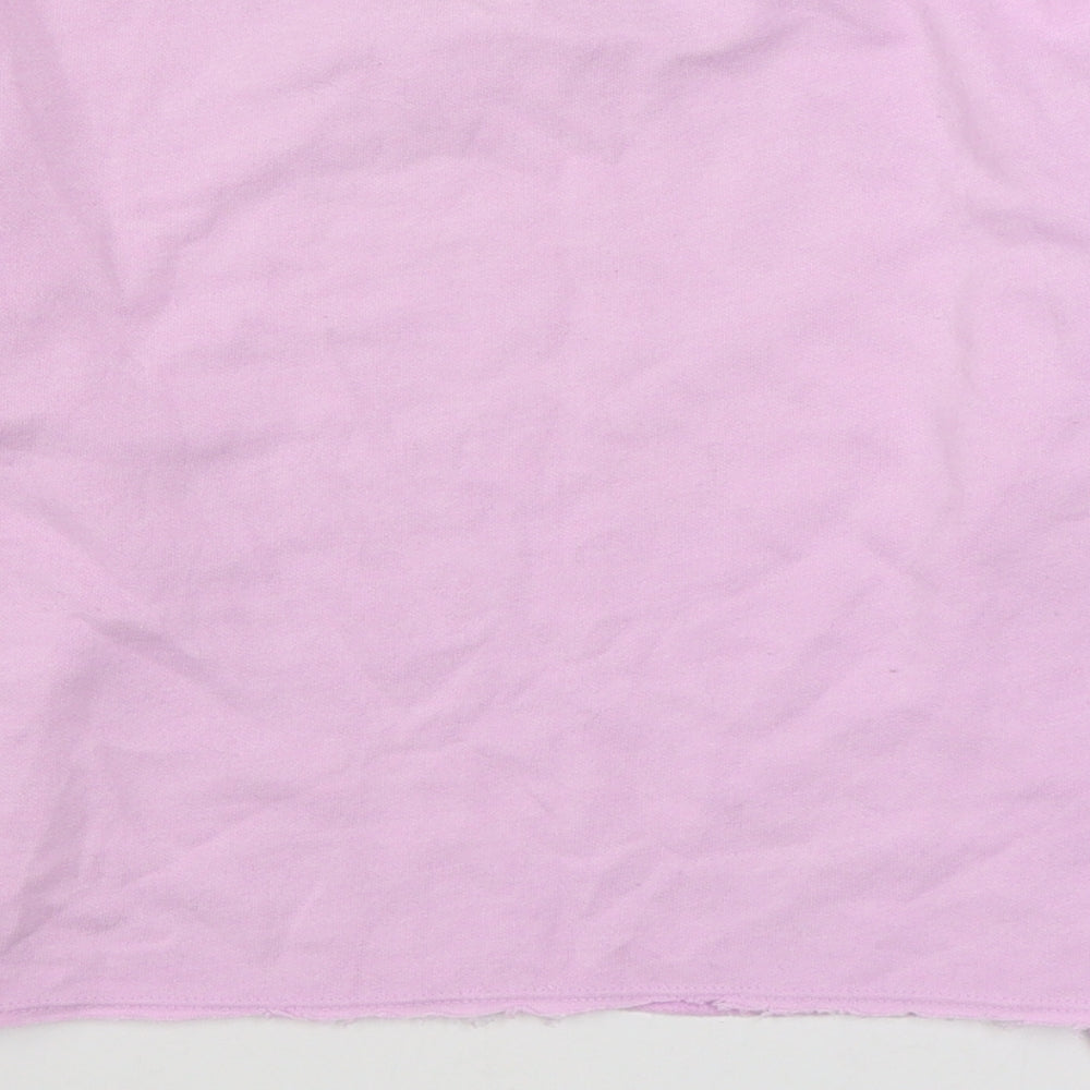 Matalan Girls Pink  Cotton Pullover Sweatshirt Size 9 Years  Pullover
