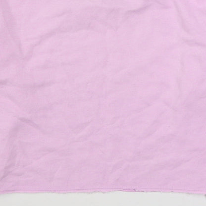 Matalan Girls Pink  Cotton Pullover Sweatshirt Size 9 Years  Pullover