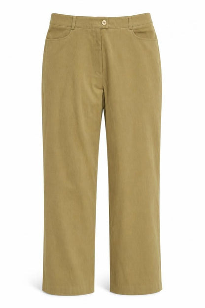 New Scene Womens Brown  Polyester Trousers  Size 14 L30 in Regular Zip