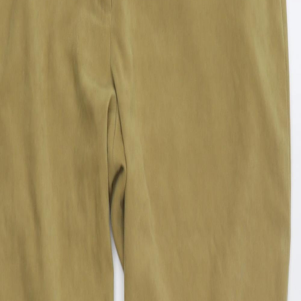 New Scene Womens Brown  Polyester Trousers  Size 14 L30 in Regular Zip