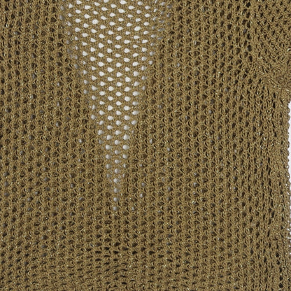 George Womens Brown V-Neck  Acrylic Cardigan Jumper Size 12