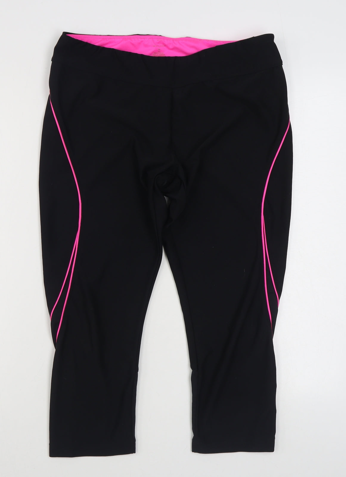 Walmart Womens Black  Polyester Jogger Leggings Size L L26 in